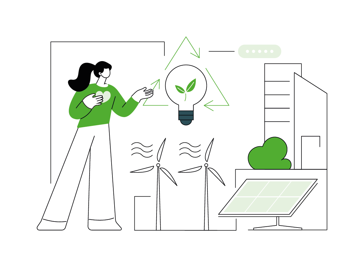 Ilustración energías renovables
